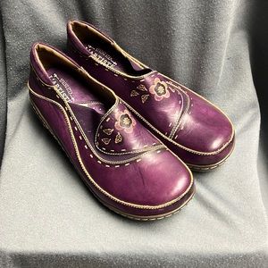 Spring Step L’Artiste purple shoes